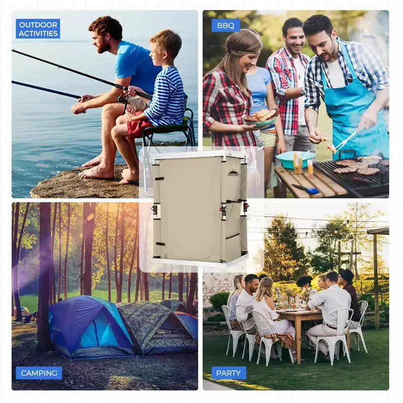 Table de camping pliante d'extérieur