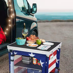 Table de camping pliante d'extérieur