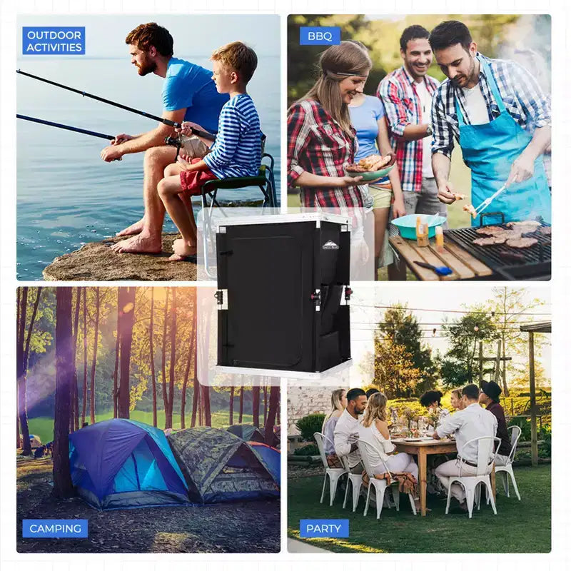 Table de camping pliante d'extérieur