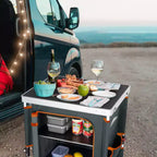 Table de camping pliante d'extérieur