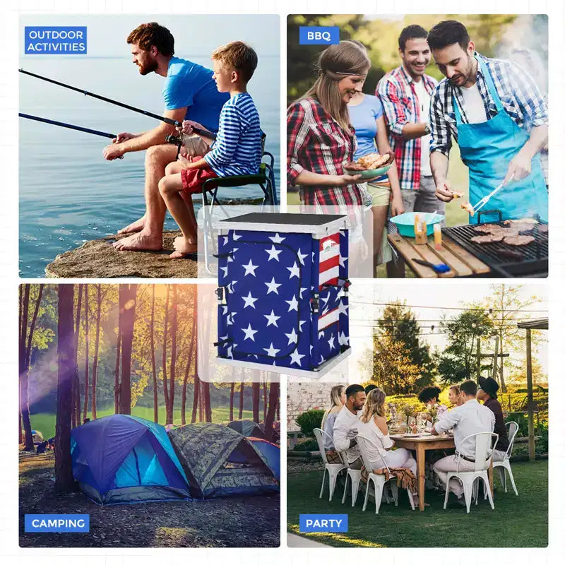 Table de camping pliante d'extérieur
