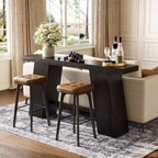 Lantine Table console noire de 70,8 pouces de long pour entrée, table de canapé étroite et moderne pour entrée, couloir, salon