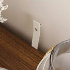 Meuble TV Moderne de Style Minimaliste Naturel avec Pieds en Bois Massif - Organisez Médias et Décoration, Rangement Spacieux