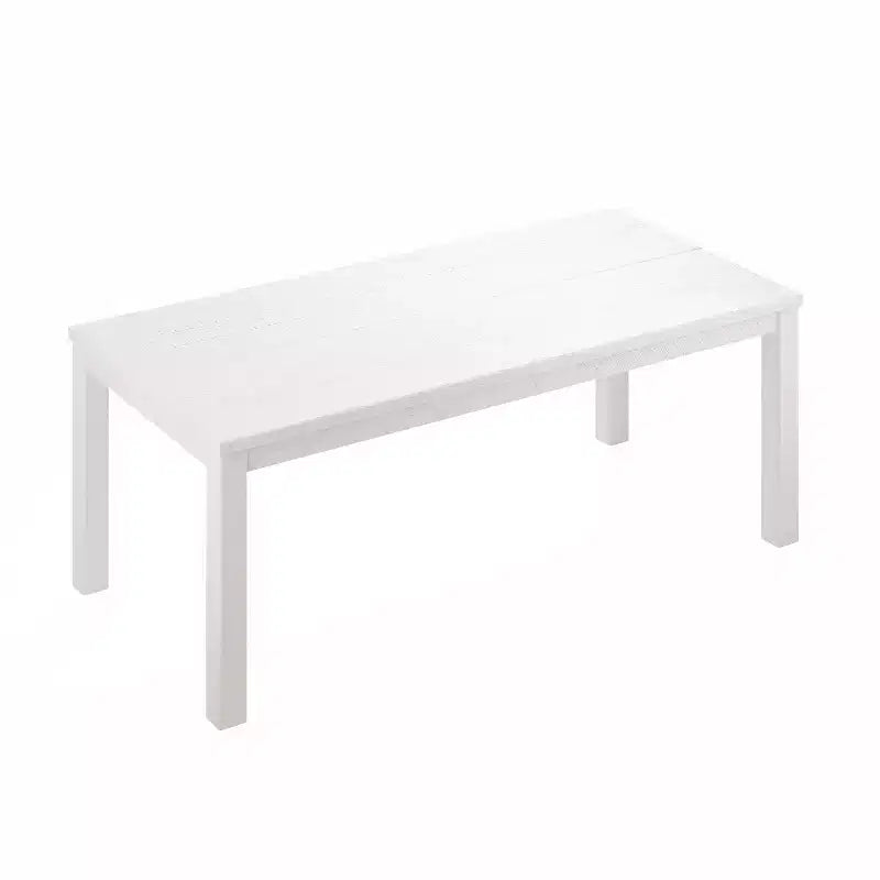 Table à manger rectangulaire en bois massif de 160 cm, pour 6 personnes, avec pieds en bois pour salle à manger et salon