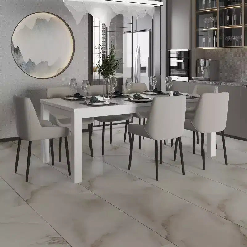 Table à manger rectangulaire en bois massif de 160 cm, pour 6 personnes, avec pieds en bois pour salle à manger et salon