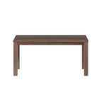 Table à manger rectangulaire en bois massif de 160 cm, pour 6 personnes, avec pieds en bois pour salle à manger et salon