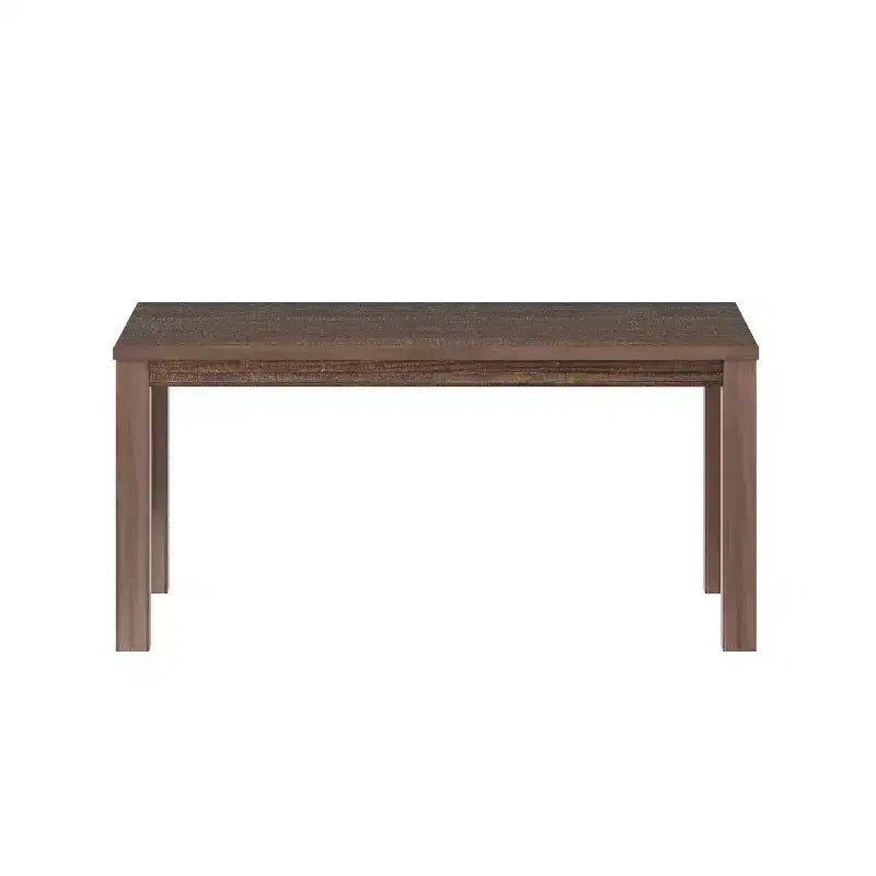 Table à manger rectangulaire en bois massif de 160 cm, pour 6 personnes, avec pieds en bois pour salle à manger et salon