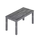 Table à manger rectangulaire en bois massif de 160 cm, pour 6 personnes, avec pieds en bois pour salle à manger et salon