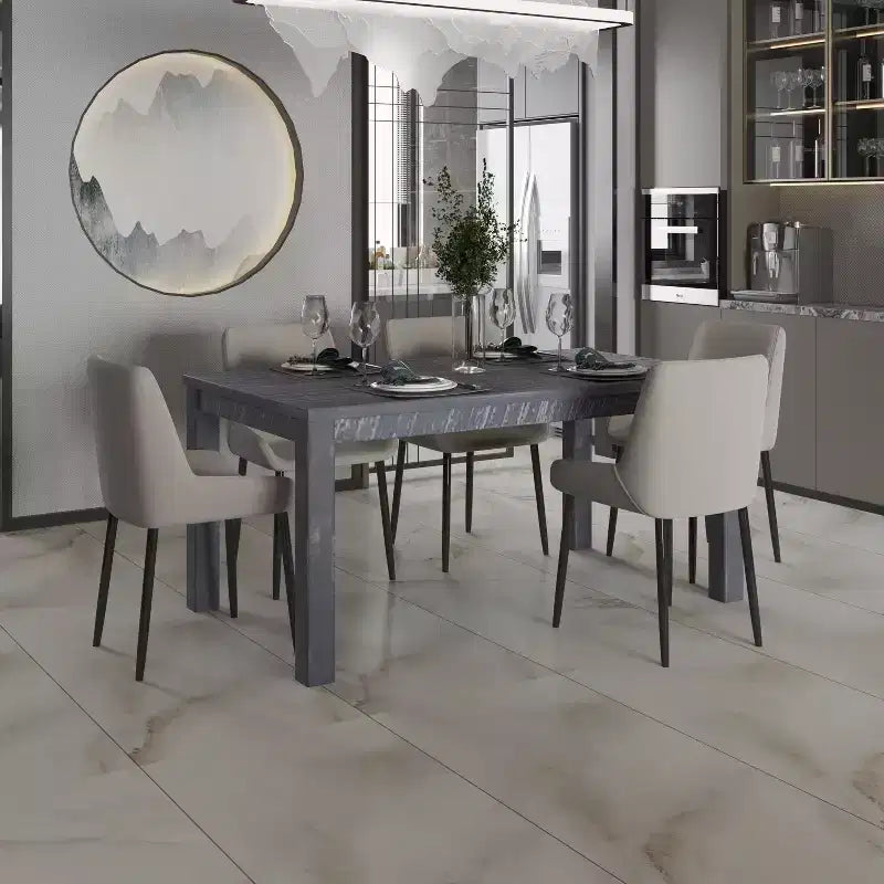 Table à manger rectangulaire en bois massif de 160 cm, pour 6 personnes, avec pieds en bois pour salle à manger et salon