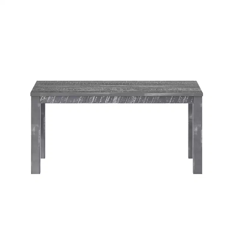 Table à manger rectangulaire en bois massif de 160 cm, pour 6 personnes, avec pieds en bois pour salle à manger et salon