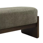 Pouffe en fil bouclé rembourré en hévéa moderne Arabella 64