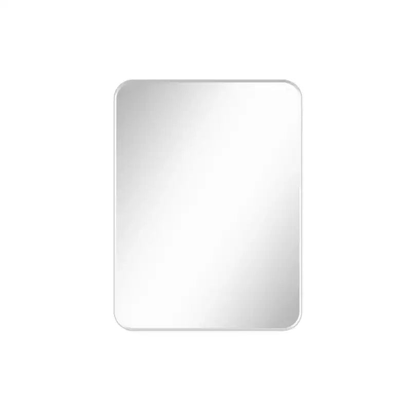 Miroir de salle de bain, Miroir de courtoisie rectangulaire arrondi pour lavabo, Miroir mural, Verre trempé HD et cadre en aluminium antirouille