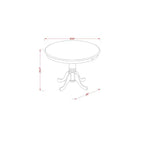 Table de cuisine Belmont avec 2 chaises de salle à manger, Cappuccino