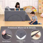 Canapé pour enfants, canapé de jeu modulaire pour tout-petits - Convertible multifonctionnel pour salle de jeux ou chambre d'enfant