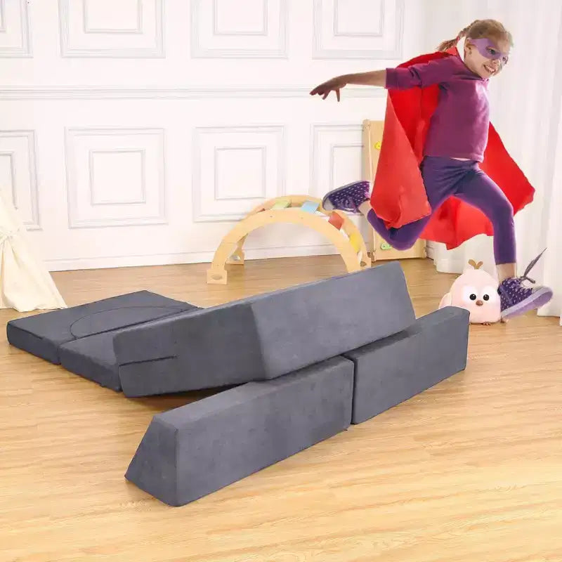 Canapé pour enfants, canapé de jeu modulaire pour tout-petits - Convertible multifonctionnel pour salle de jeux ou chambre d'enfant
