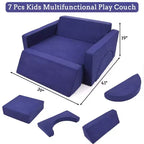 Canapé pour enfants, canapé de jeu modulaire pour tout-petits - Convertible multifonctionnel pour salle de jeux ou chambre d'enfant