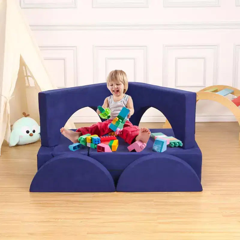 Canapé pour enfants, canapé de jeu modulaire pour tout-petits - Convertible multifonctionnel pour salle de jeux ou chambre d'enfant