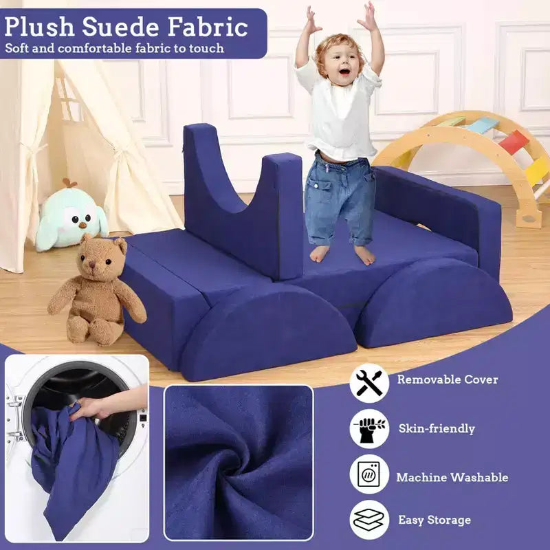 Canapé pour enfants, canapé de jeu modulaire pour tout-petits - Convertible multifonctionnel pour salle de jeux ou chambre d'enfant