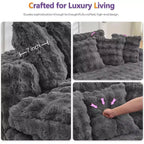 Canapé rond surdimensionné de 83 pouces, canapé-lit moelleux avec 6 oreillers, chaise longue ronde pour chambre à coucher, salon