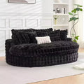 Canapé rond surdimensionné de 83 pouces, canapé-lit moelleux avec 6 oreillers, chaise longue ronde pour chambre à coucher, salon