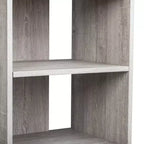 Bureau d'ordinateur moderne P2 en aggloméré de 15 mm gris
