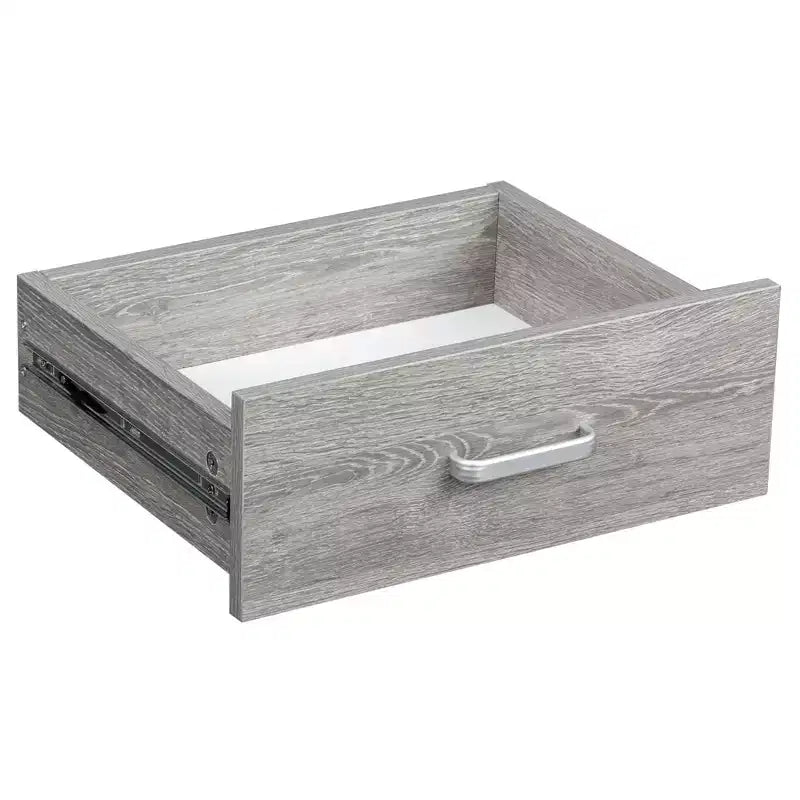 Bureau d'ordinateur moderne P2 en aggloméré de 15 mm gris