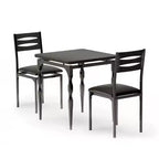 Table et chaises pour 2, table à manger 3 pièces avec pieds de table en spirale pour petits espaces, cuisine, appartement