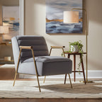 Meridian Furniture,Woodford Grey Velvet Accent Chair