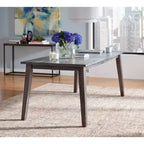 Table à manger Callie moderne du milieu du siècle, grise : Style scandinave, six places, bois MDF, 167,6 cm de longueur