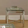 Table d'appoint Nova en chrome et verre