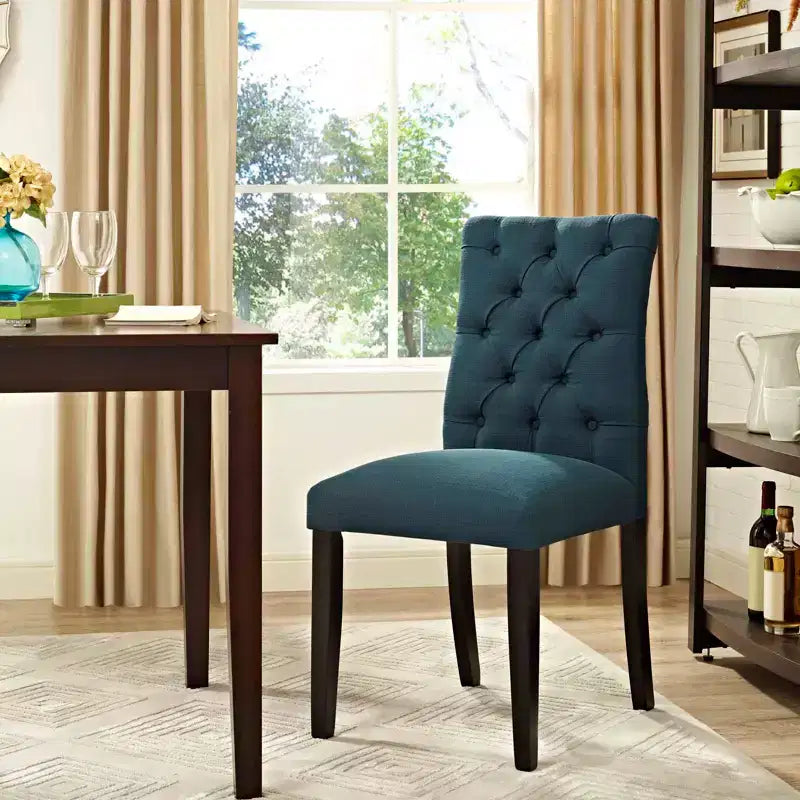 Chaise de salle à manger en tissu Duchess