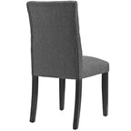 Chaise de salle à manger en tissu Duchess