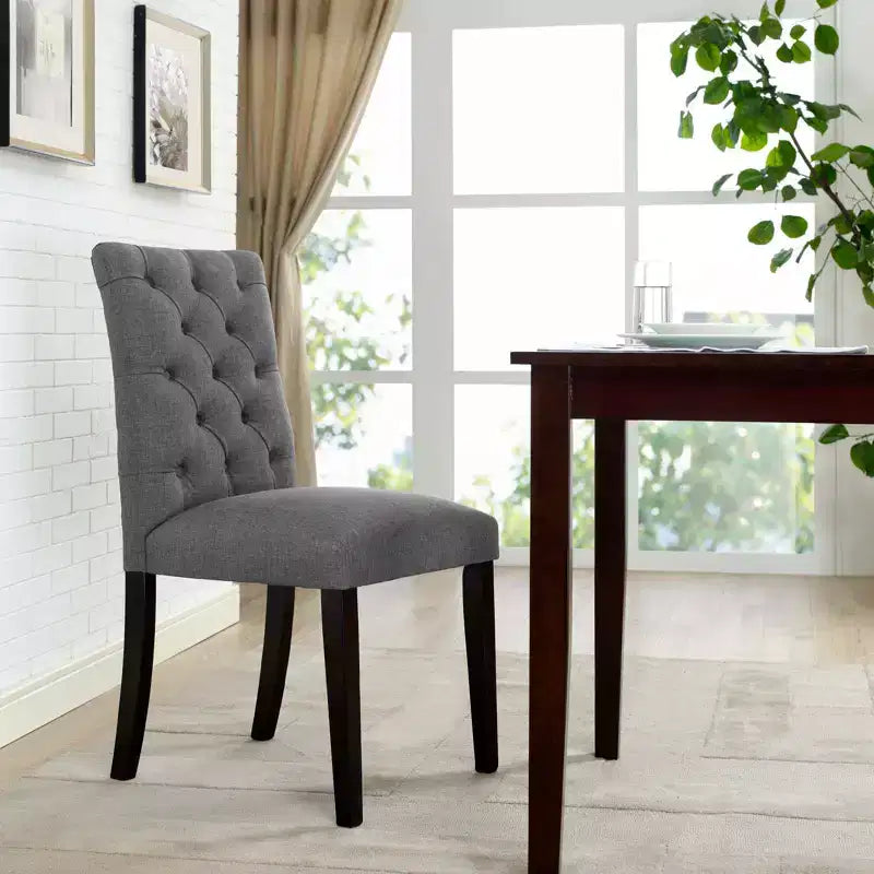 Chaise de salle à manger en tissu Duchess