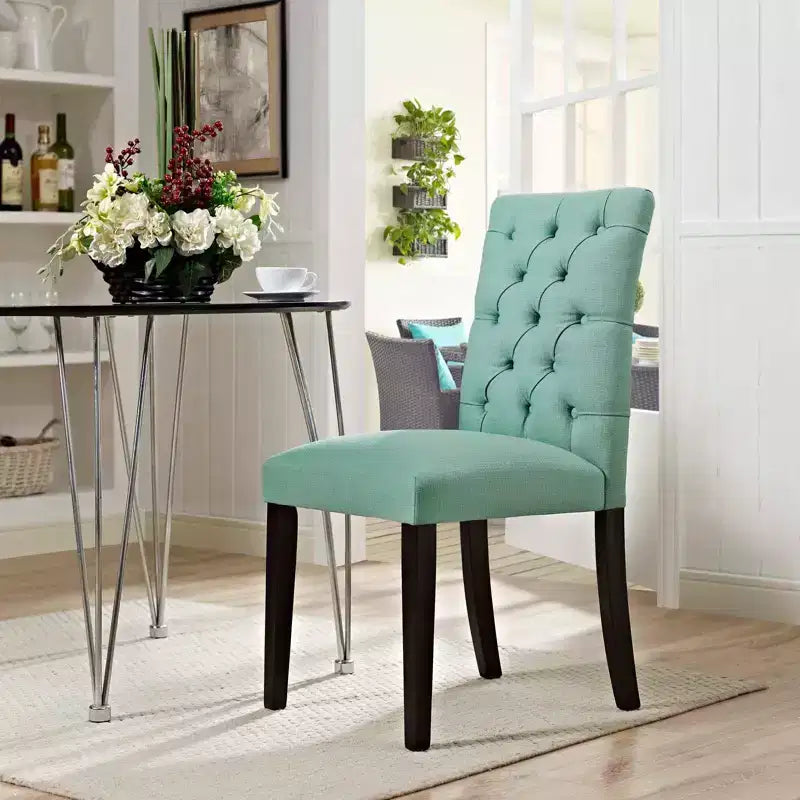 Chaise de salle à manger en tissu Duchess