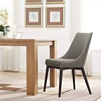 Chaise de salle à manger en tissu Viscount