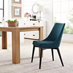 Chaise de salle à manger en tissu Viscount