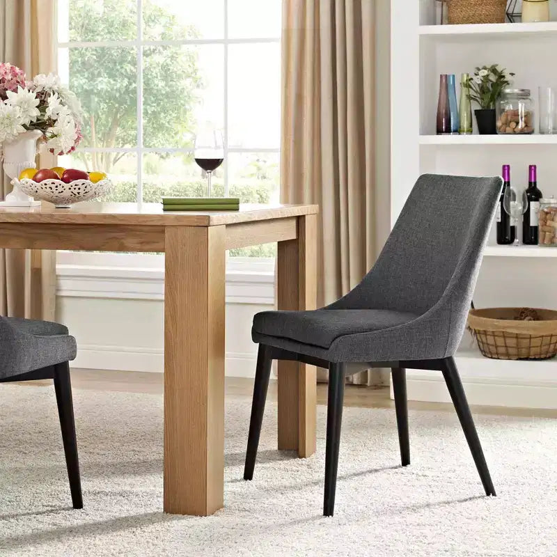 Chaise de salle à manger en tissu Viscount