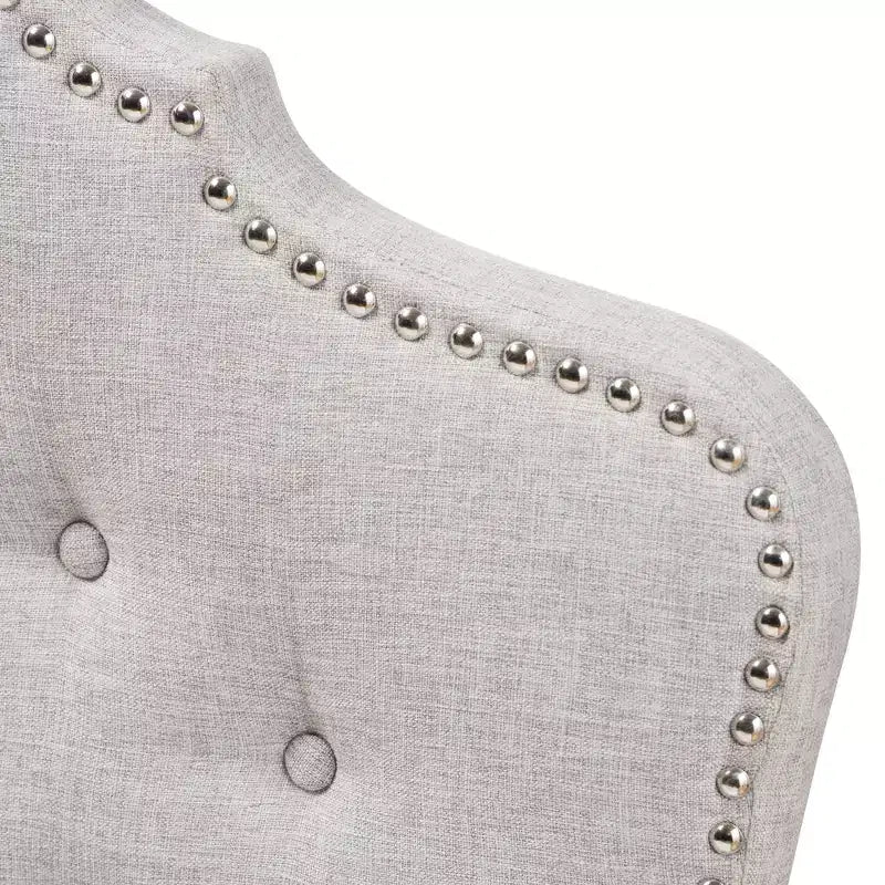 Tête de lit en tissu Hilda moderne et contemporaine, beige