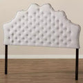 Tête de lit en tissu Hilda moderne et contemporaine, beige