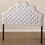Tête de lit en tissu Hilda moderne et contemporaine, beige