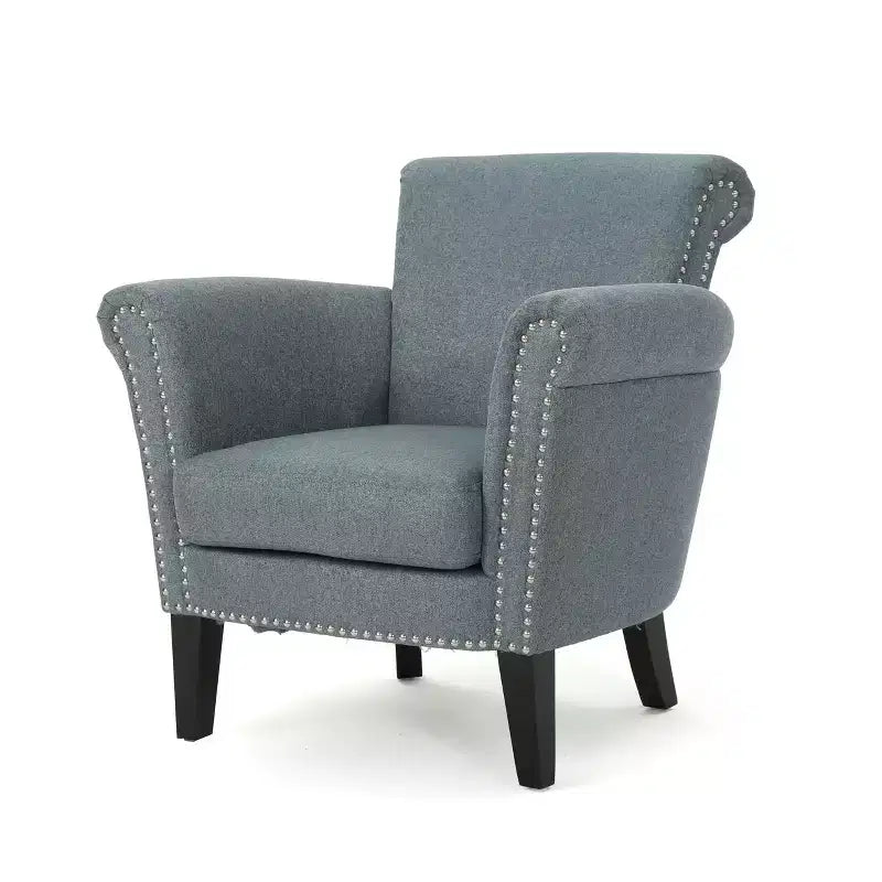 Fauteuil club clouté Brice Vintage