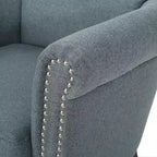 Fauteuil club clouté Brice Vintage