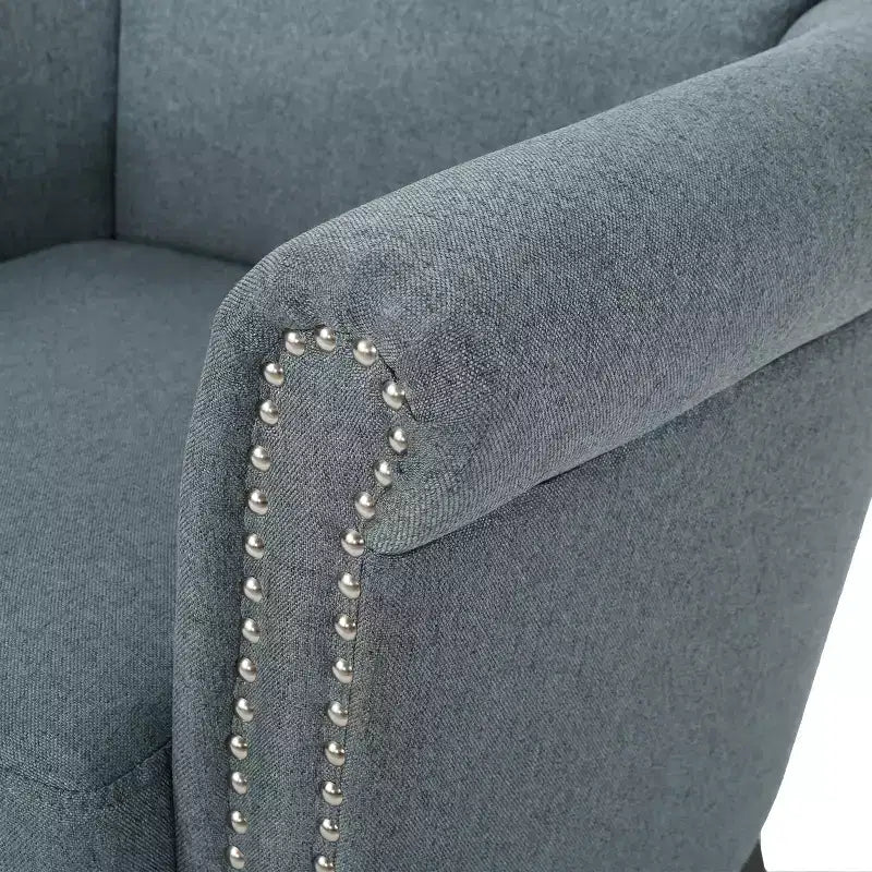 Fauteuil club clouté Brice Vintage