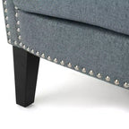 Fauteuil club clouté Brice Vintage