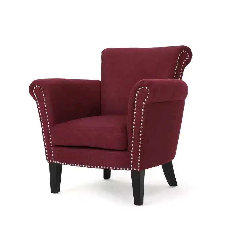 Fauteuil club clouté Brice Vintage
