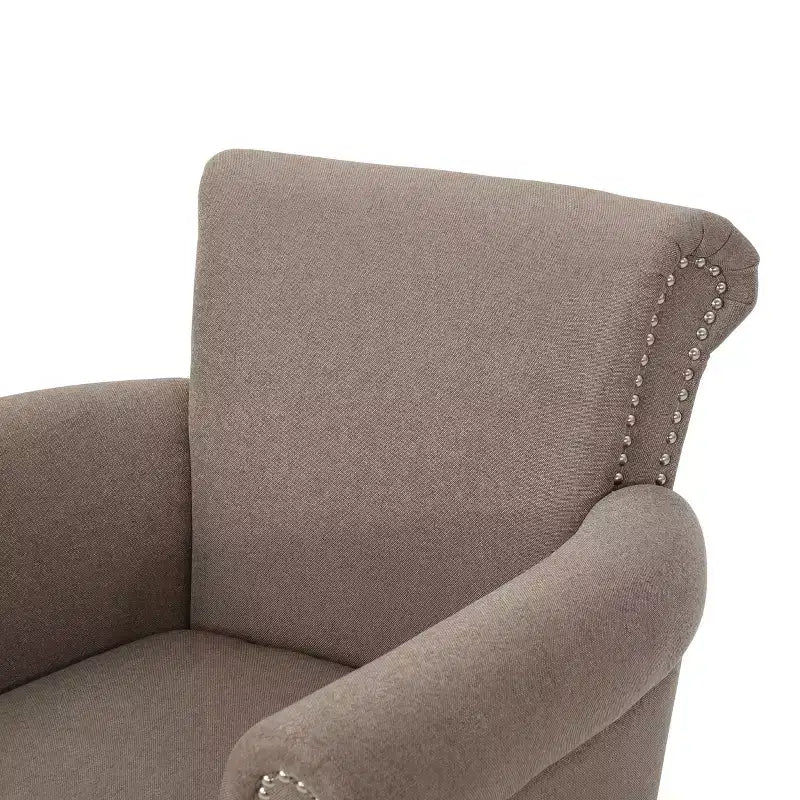 Fauteuil club clouté Brice Vintage