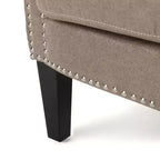 Fauteuil club clouté Brice Vintage