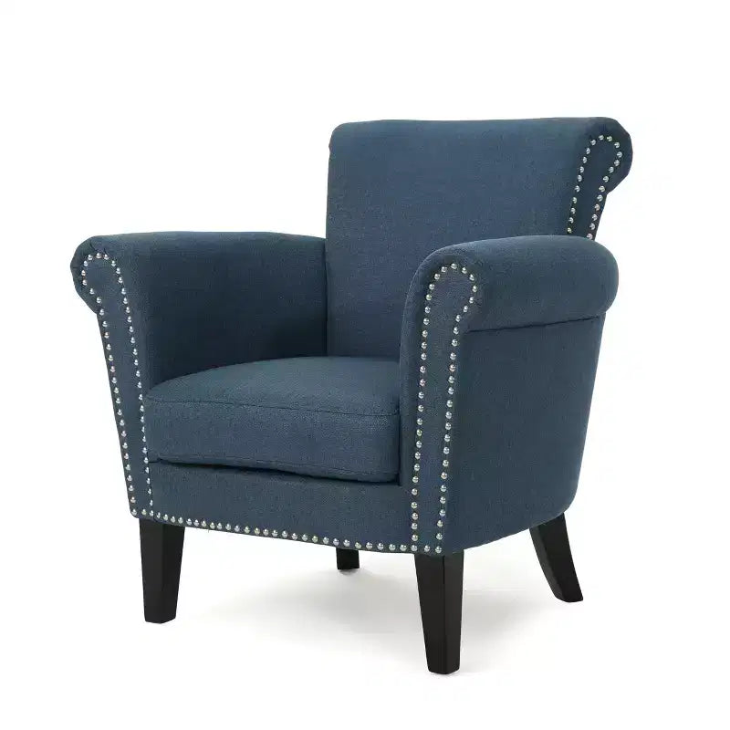 Fauteuil club clouté Brice Vintage