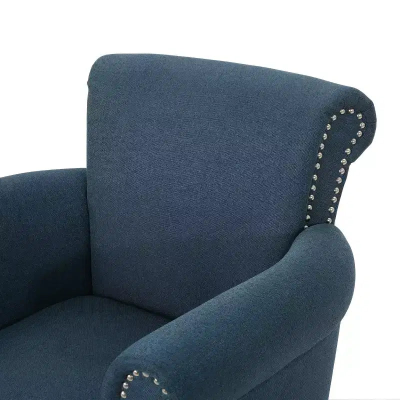 Fauteuil club clouté Brice Vintage